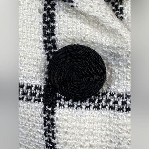 Self-Portrait Checkered Belted Minidress size 8 - Picture 7 of 13